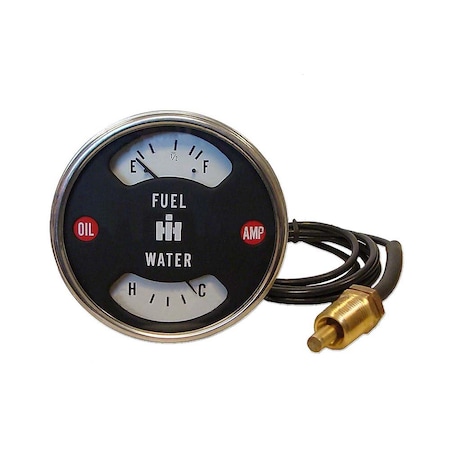 Aftermarket New Fuel And Temp Gauge Fits Case-IH Tractor Models 544 656 Plus 1546480C1S